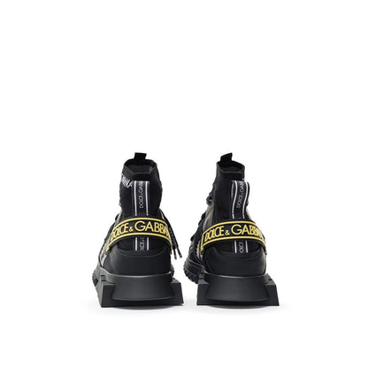 Black Technical High Top Sneakers