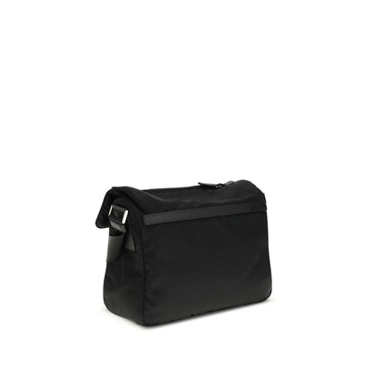 Black Polyamide Shoulder Bag