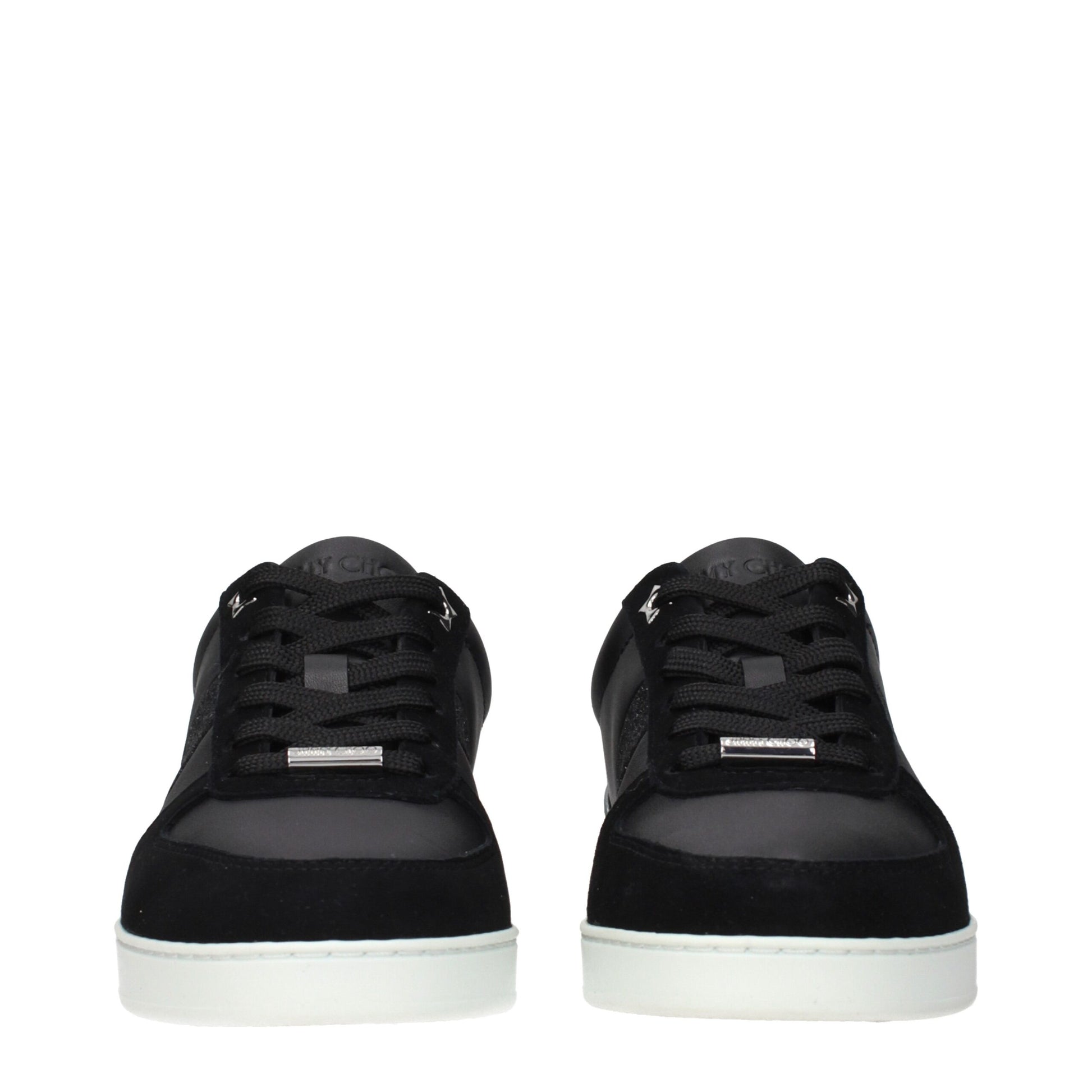 Black Leather Low Top Sneakers