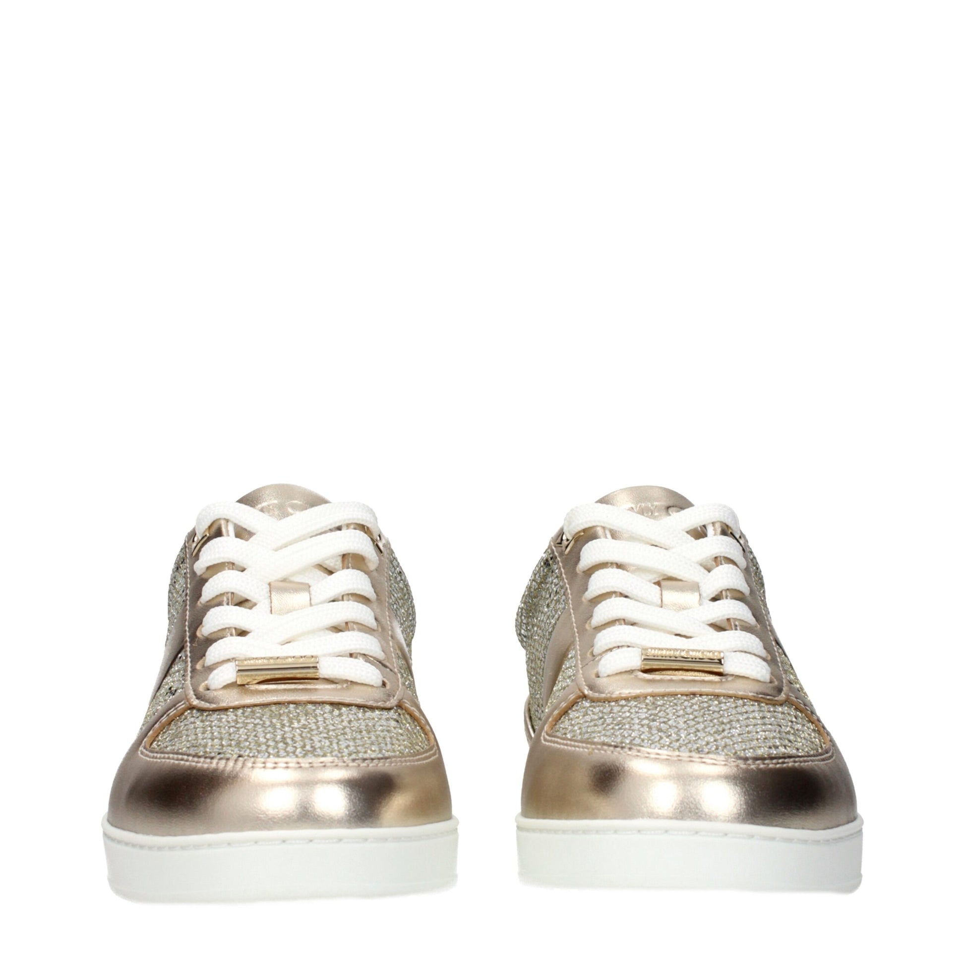 Gold Leather Sneakers