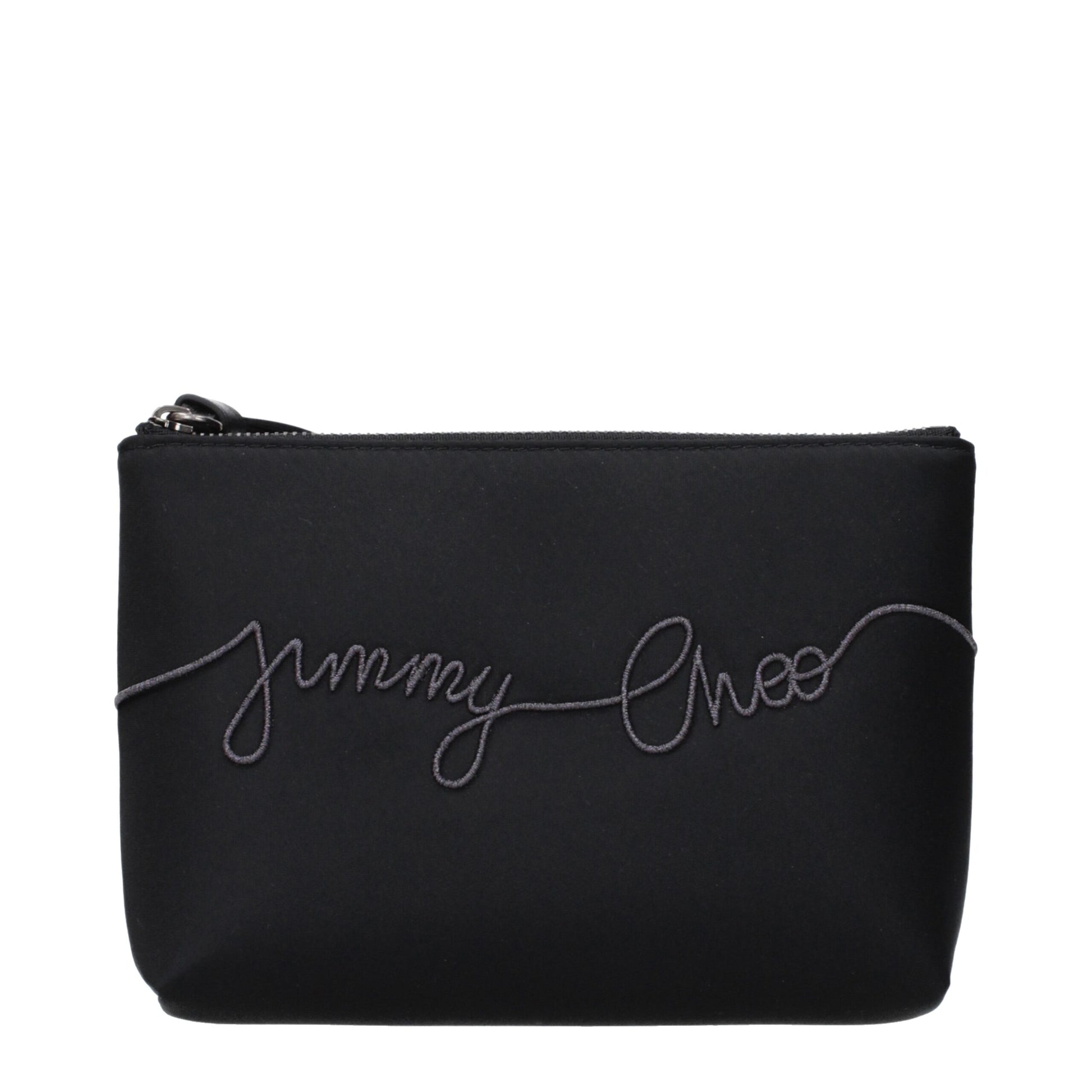 Black Satin Clutch Bag
