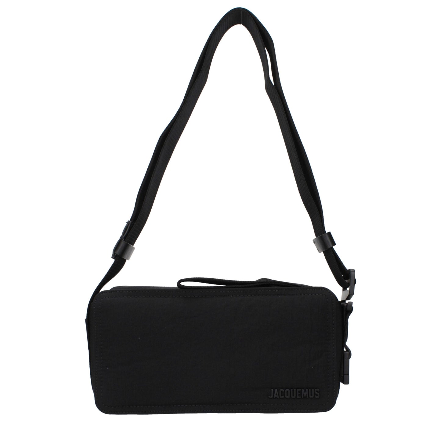 Black Fabric Crossbody Bag