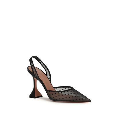 Black Polyester Pumps