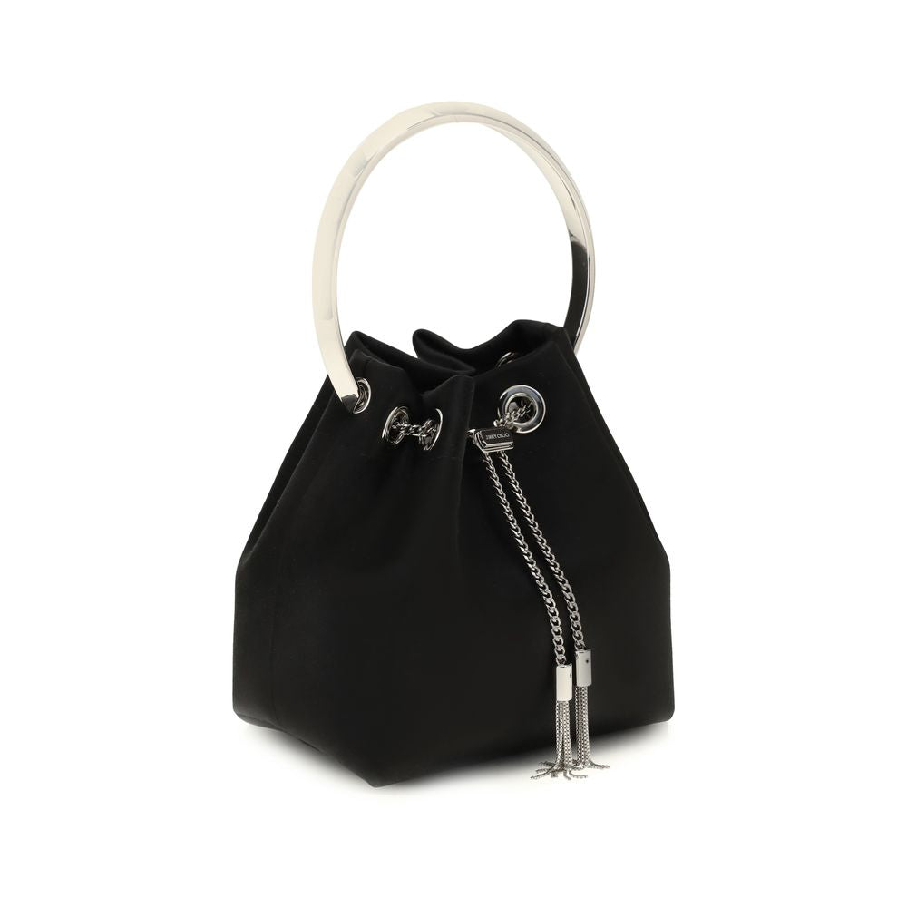 Black Silk Shoulder Bag