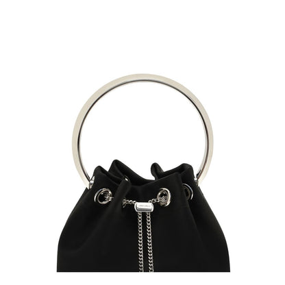 Black Silk Shoulder Bag