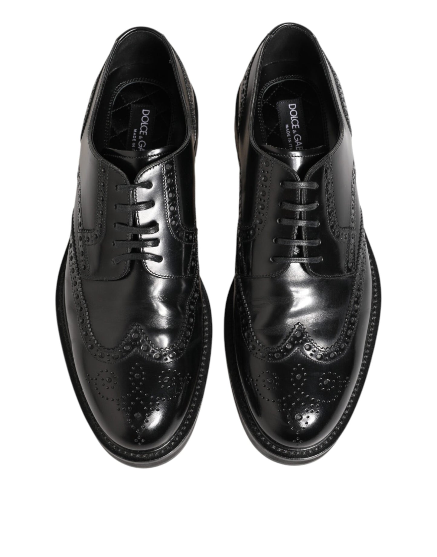 Black Calfskin Leather Derby Men Dress Shoes