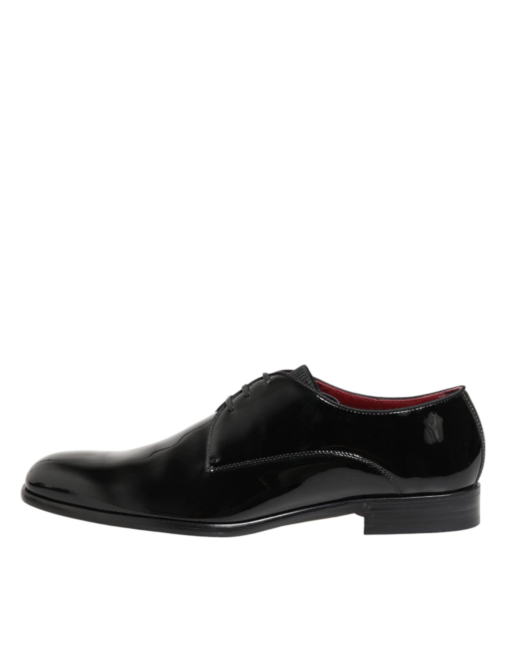 Black Calfskin Leather Derby Men Dress Shoes