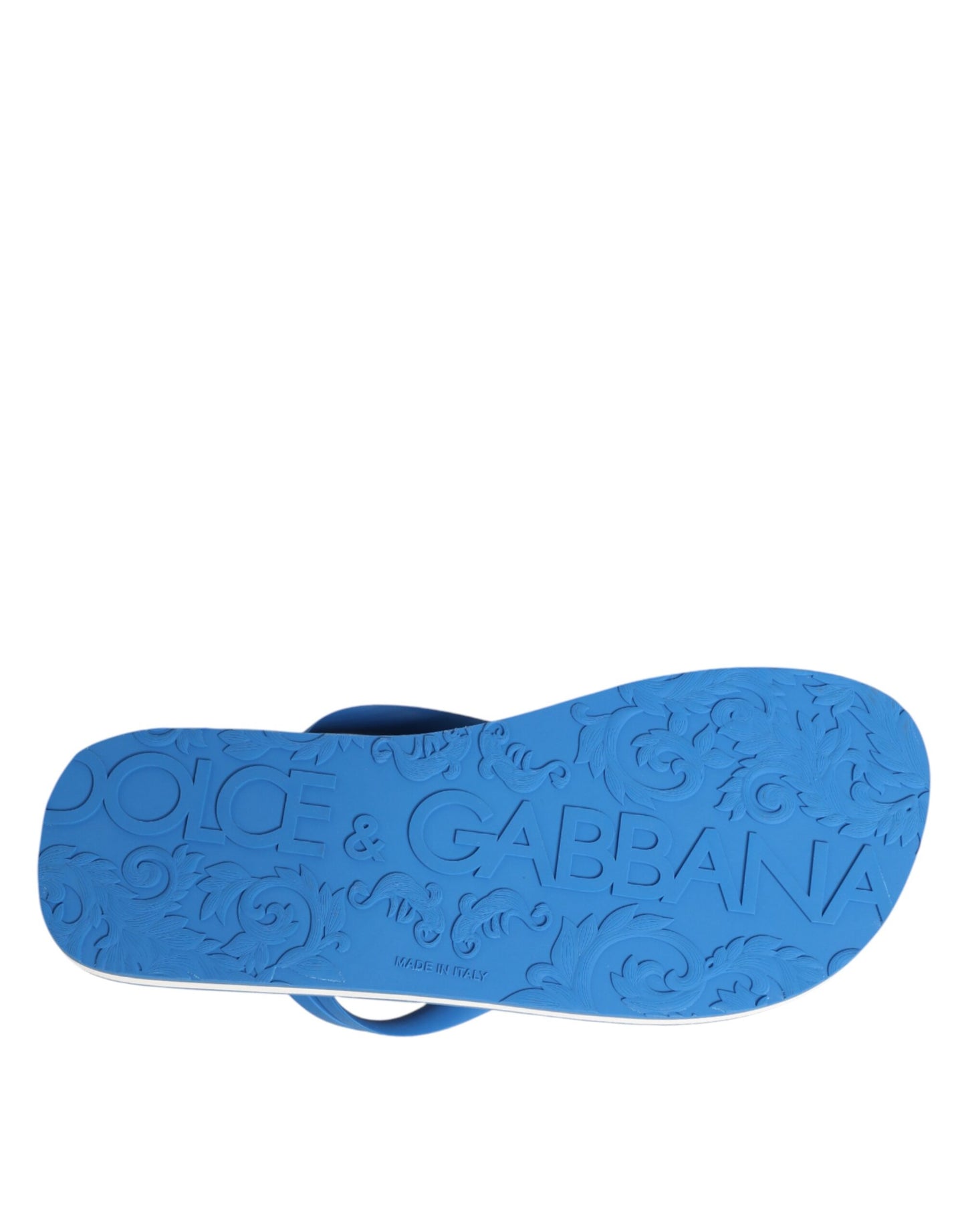 Blue White Logo Beachwear Flats Slipper Shoes