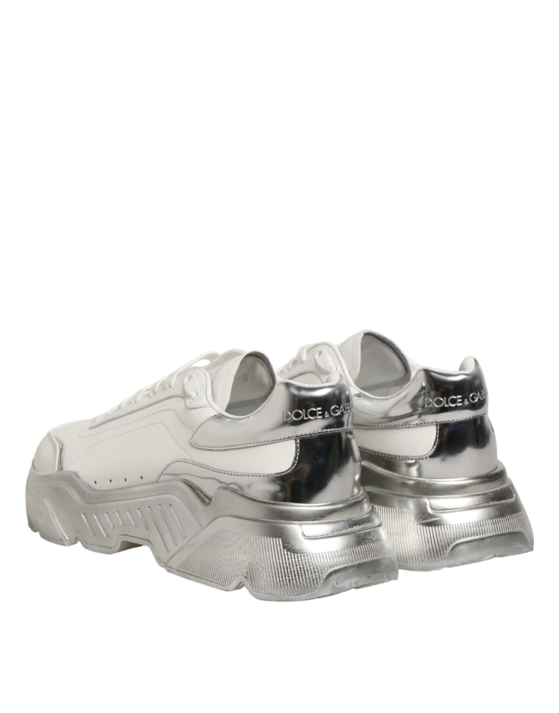 White Silver Daymaster Low Top Sneakers Shoes