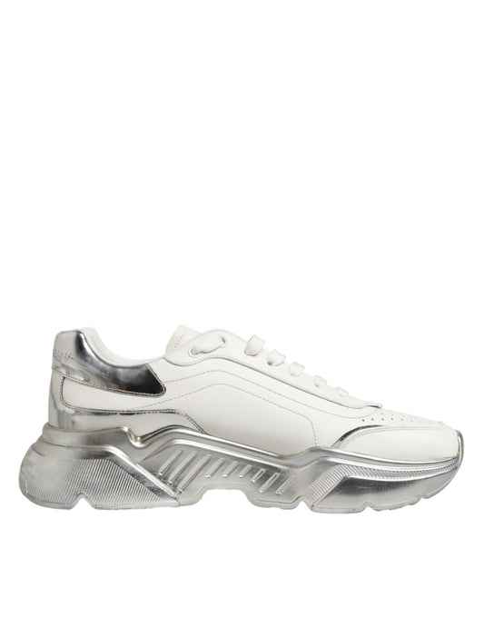 White Silver Daymaster Low Top Sneakers Shoes