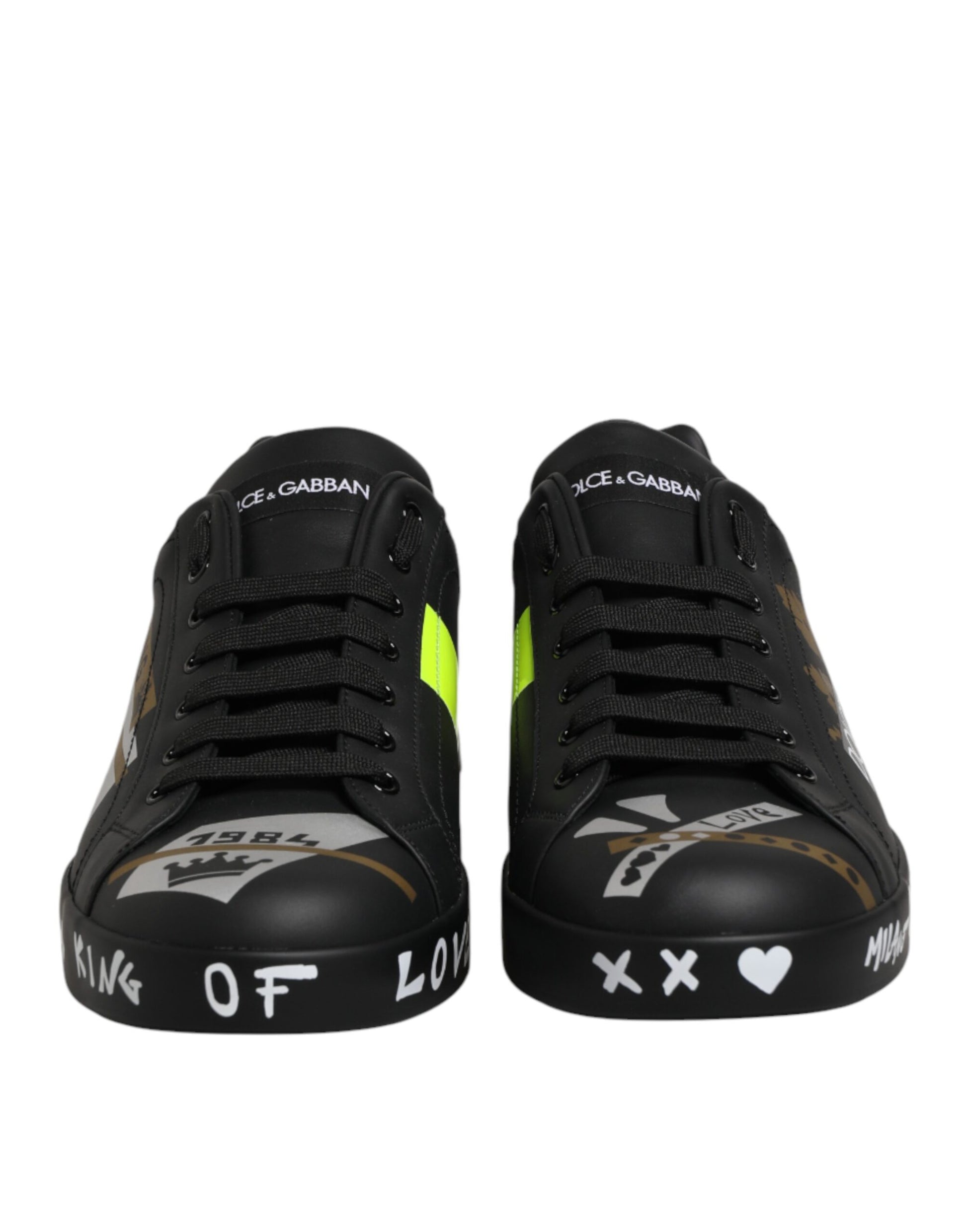 Black Crown Logo Low Top Men Sneakers Shoes