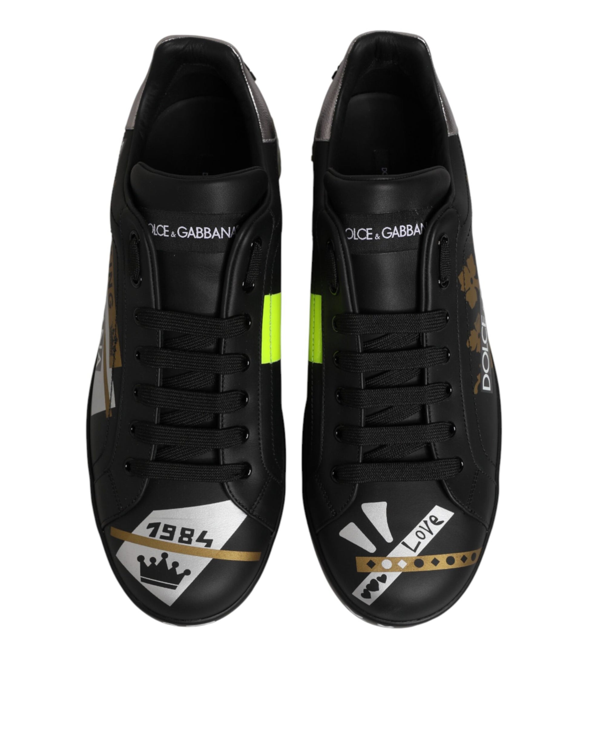 Black Crown Logo Low Top Men Sneakers Shoes