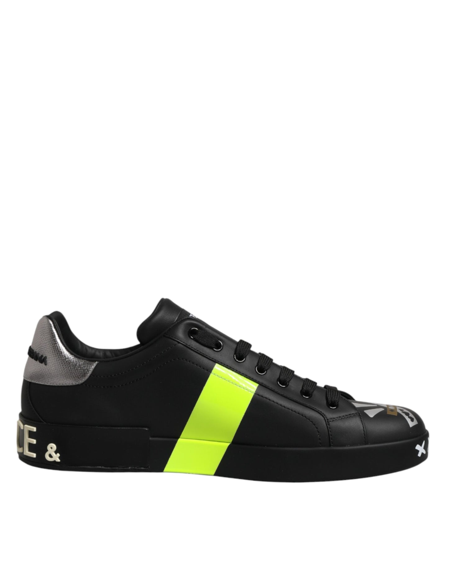 Black Crown Logo Low Top Men Sneakers Shoes
