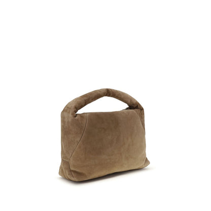 Beige Calf Leather Bos Taurus Handbag