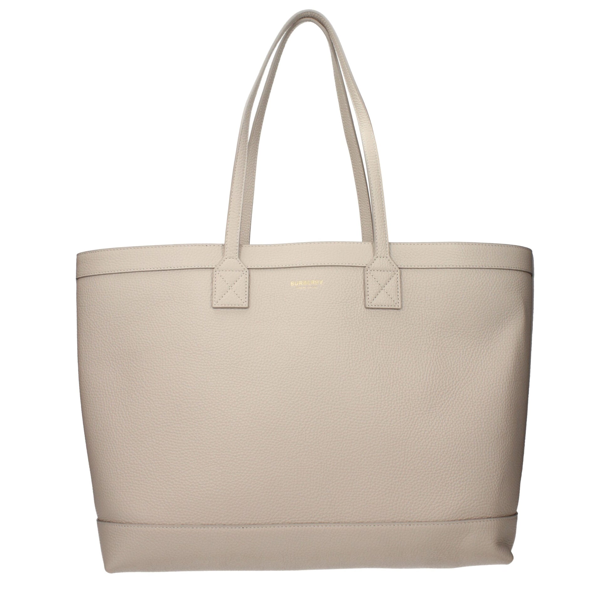 Beige Leather Shoulder Bag
