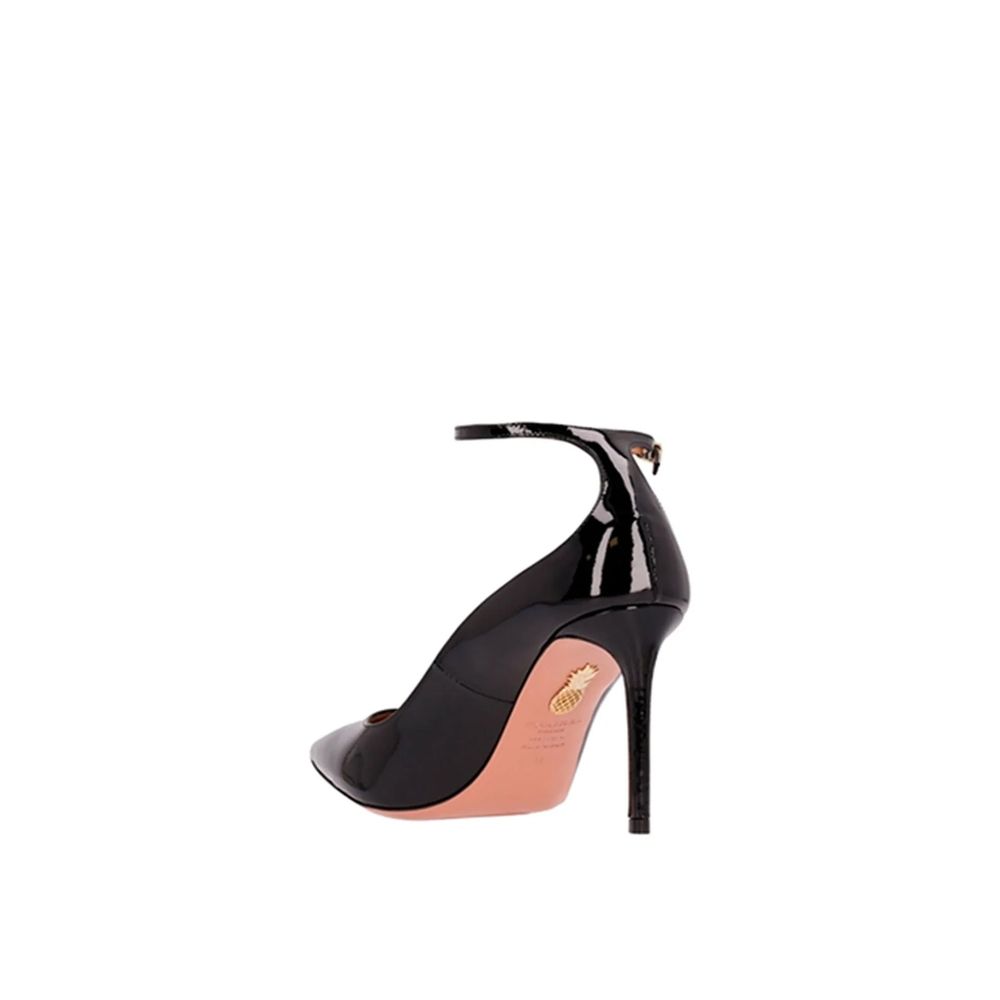 Black Calfskin High Heel Pumps