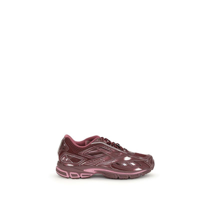 Bordeaux Polyethylene Athletic Sneakers