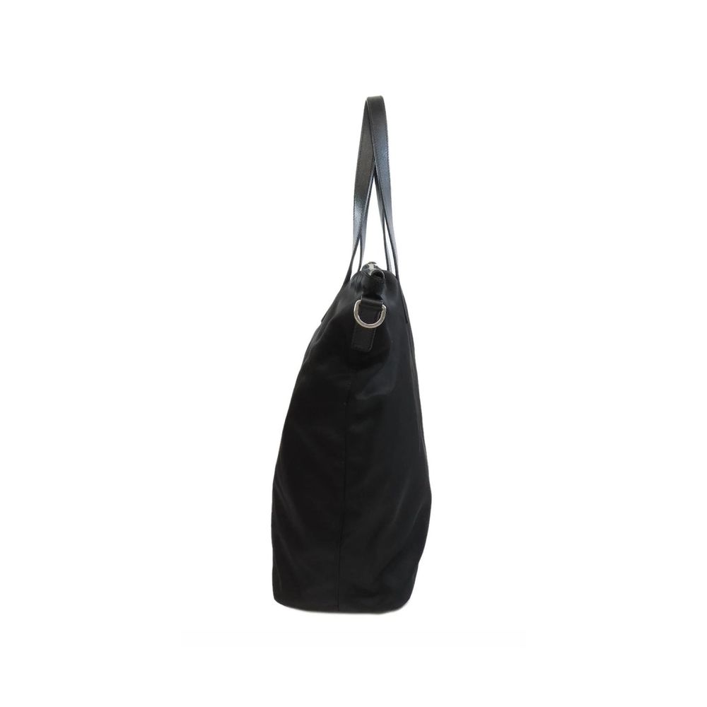 Black Nylon Tote Bag