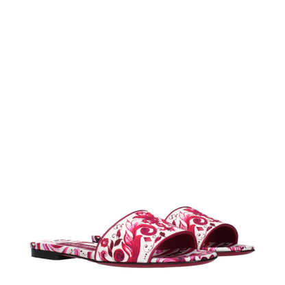 Pink Fabric Slippers