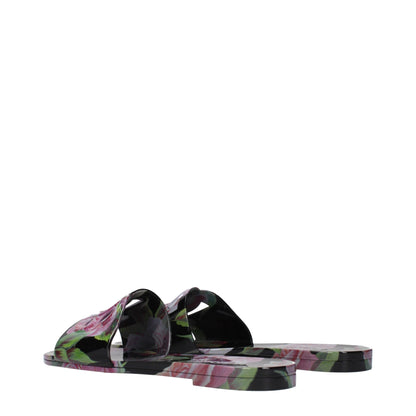 Black Cotton Slippers