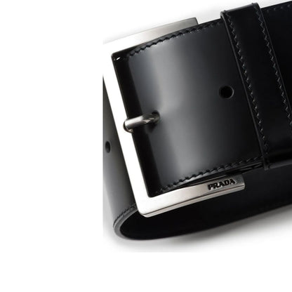 Black Calfskin Shoulder Strap