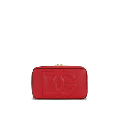 Red Calfskin Crossbody Bag