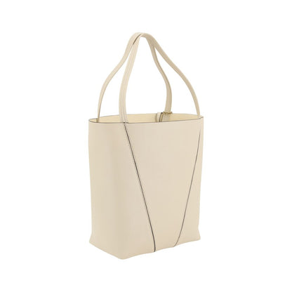 Cream Calf Leather Bos Taurus Shoulder Bag