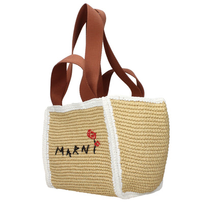 Beige Raffia Handbag